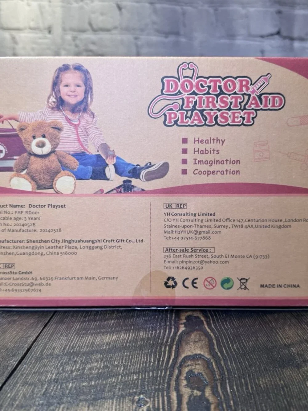 Kids Doctor First Aid Playset Kit Brand New